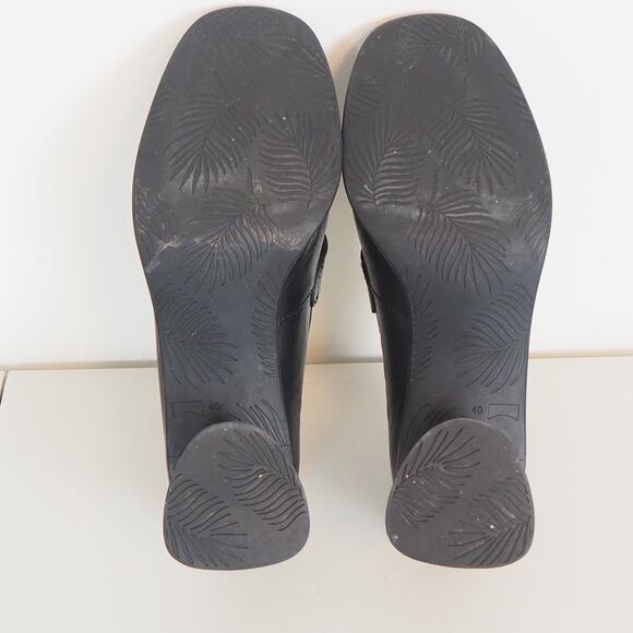 Camper Kiara Black Penny Leather Loafers Chunky Heel Women's EU 40 US 9 - Picture 11 of 12
